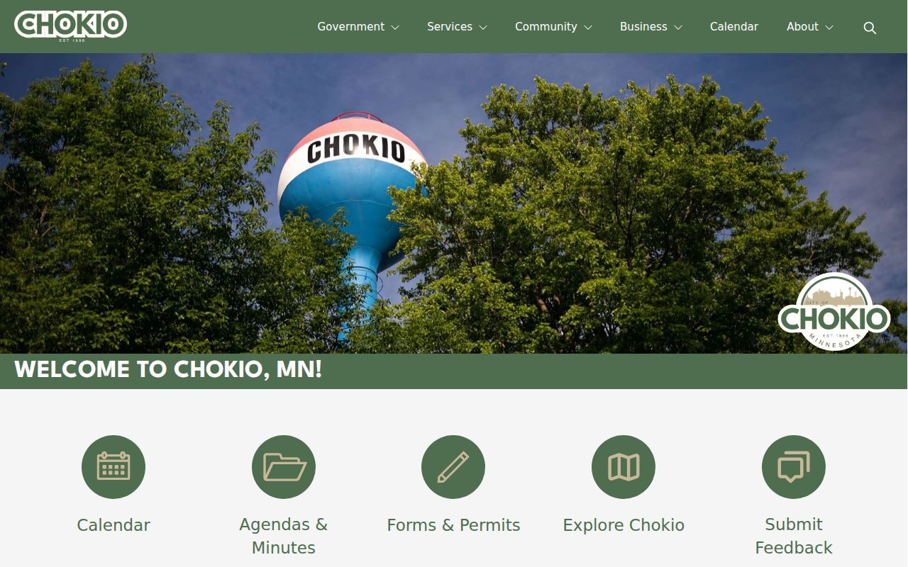 Chokio arrest-record public-service routing source